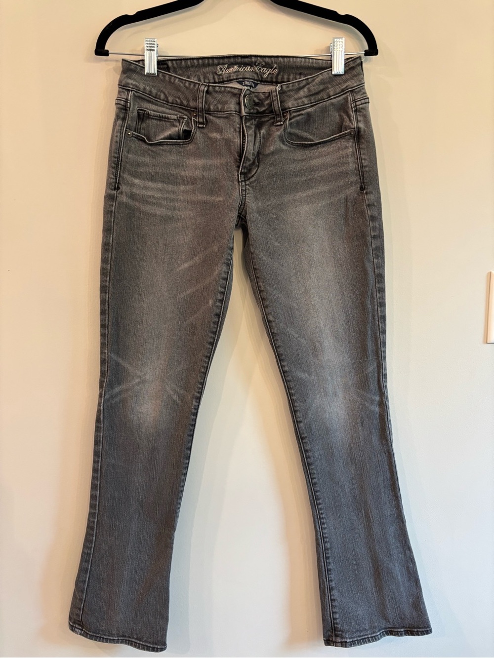 American Age Women's Gray Flare Jeans